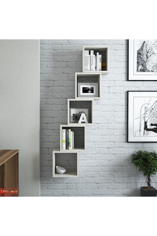 Variant Variant Box Duvar Rafı - Krem