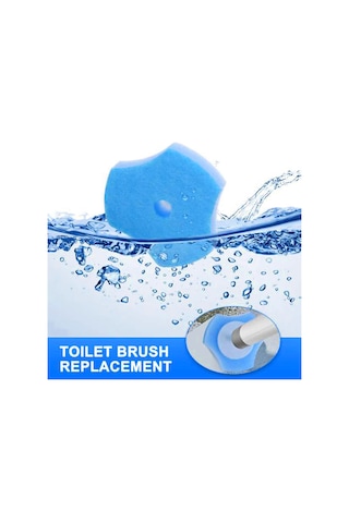 Tek Kullanımlık Tuvalet Sifonlu Yedek Fırça Sifonlu Yedekler-50 Yedek Çok Renkli