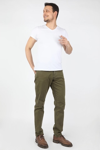 Erkek 5 Cep Gabardin Pantolon Yeşil