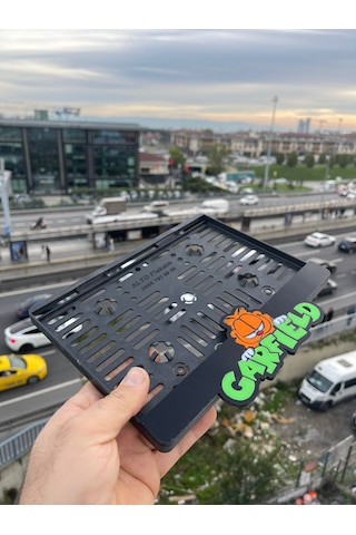 Garlfield Özel Tasarım Pleksi Motosiklet Plakalık Yeşil