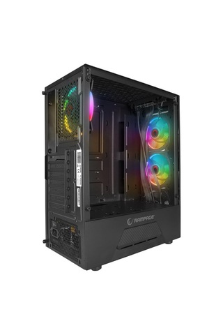 Rampage Fusıon 650w 80+ Bronze 4 12cm Rainbow Temperli Camlı Atx Mid-t Gaming Oyuncu Kasası