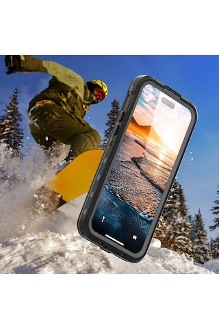 Apple Uyumlu iPhone 15 Plus Kılıf 1-1 Su Geçirmez Kılıf