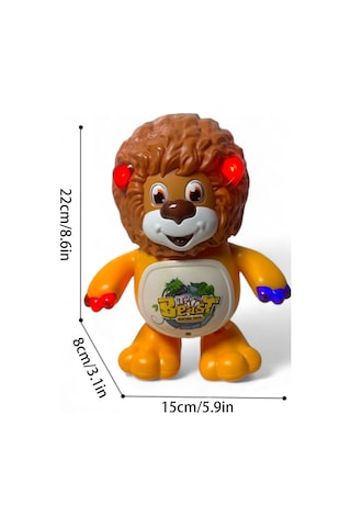 Pilli Sesli Işıklı Sevimli Dans Eden Aslan 0