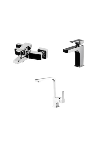 Banyo Batarya Set 941511-941521-941881l Krom