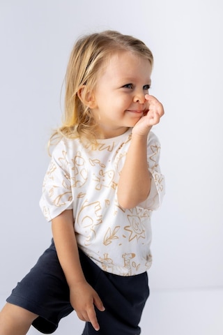 Zeyland Erkek Bebek Hayvan Desenli T-shirt - 6249 - Ekru