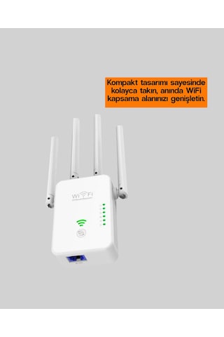 Cosmotex Wps Destekli 2.4ghz + 5ghz Wifi Sinyal Güçlendirici