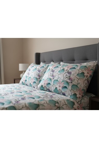 Artunhome Poplin Dijital Baskılı Yastık Kılıfı Seti 2 Adet 50x70 Cm %100 Pamuk Art20120038 Çok Renkli