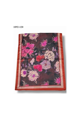 Velscarfs Soft Pamuk Şal Turuncu 1092-120 Çok Renkli