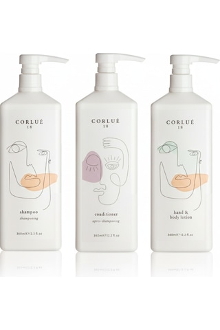 Corlue 18 Shampoo 360 Ml + Condıtıoner 360 Ml + Hand Wash 360 Ml Tüm Saçlar