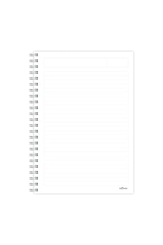 Ofis Defter Spiralli Çizgili Kırmızı Çok Renkli