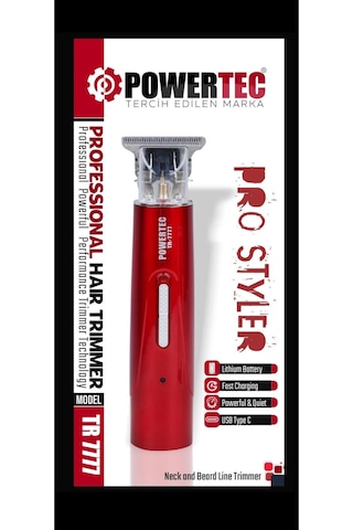 Powertec TR-7777 Type-C Şarjlı Tıraş Makinesi