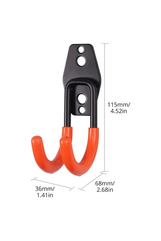 6 Adet Kullanışlı Çelik Garaj Depolama Çift Kanca Ağır Hizmet Tipi Duvar Kancası J Tipi Ağır Hizmet Tipi Kanca, Toplu Mallar, Bisikletler, Merdivenler Vb. İçin Uygundur. Çok Renkli