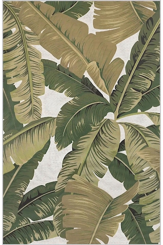 Rovigo Home Dijital Baskı Yıkanabilir Kaymaz Taban Salon Halısı Rvg0529 Yeşil