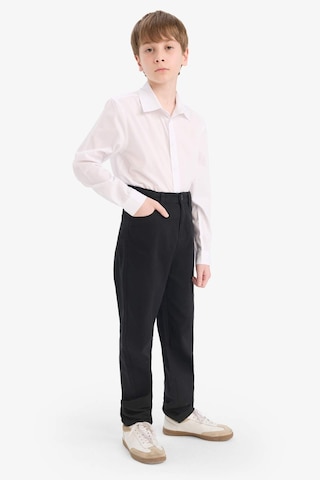 Defacto Erkek Çocuk Polo Yaka Poplin Uzun Kollu Gömlek Y1302a625auwt36 Beyaz