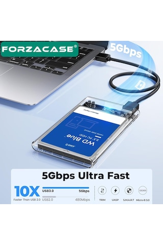 5gbps Usb 2.0/3.0 Sata 2.5 İnch Harici Harddisk Kutusu - Fc469