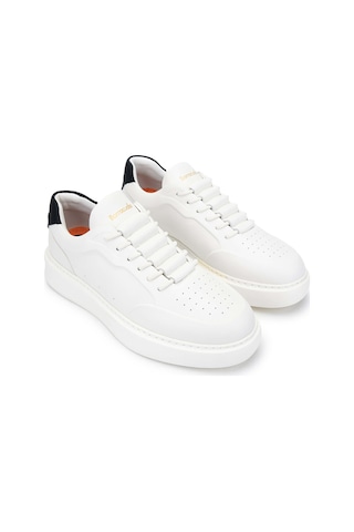 Barracuda Erkek Hakiki Deri Beyaz/siyah Sneakers & Spor Ayakkabı 511 Bu3510a Erk Ayk Y24 Whıte/black Çok Renkli