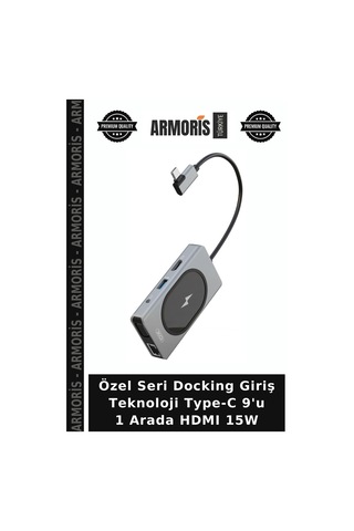 Özel Seri Docking Giriş Teknoloji Type-c 9'u 1 Arada Hdmı 15w
