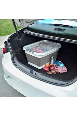 Deconox Tekerlekli Katlanabilir Akordiyon Saklama Sepeti Pratik Ve Taşınabilir Tekerlekli Katlanabilir Akordiyon Saklama Sepeti - Düzeni Kolayca Sağlayın 45 Litre Ve 30 Litre Seçenekli 30 Litre