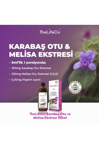 TheLifeCo Karabaş Otu & Melisa Ekstraktı 150 ML