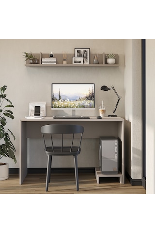 Mode Raflı Çalışma Masası , Çalışma Ofis Masası , Bilgisayar Masası Kumtaşı