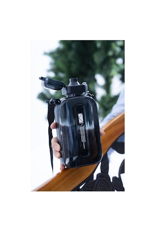 Acar Mediqua Askılı Su Matarası 750 Ml Siyah