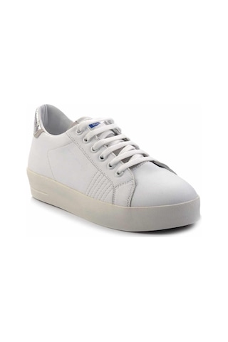 Bambi Beyaz Lame Leather Kadın Sneaker K01102100103 Beyaz