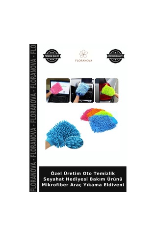 Özel Üretim Oto Temizlik Seyahat Hediyesi Bakım Ürünü Mikrofiber Araç Yıkama Eldiveni