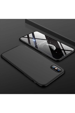 Apple Uyumlu iPhone Xs Max 6.5 Kılıf Zore Ays Kapak Siyah