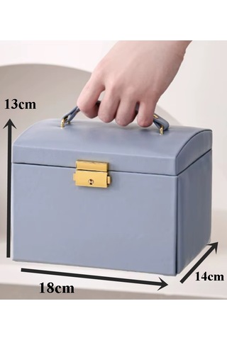 Mk-27 Premium Takı Mücevher Kutusu Altın Saklama Kutusu