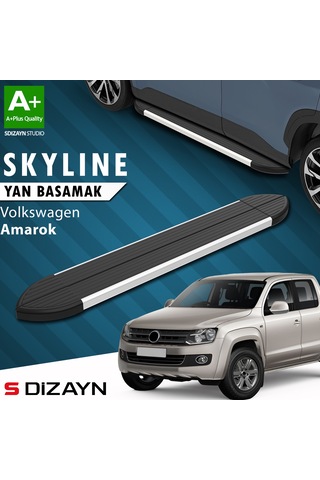 S-dizayn Vw Amarok Skyline Aluminyum Yan Basamak 203 Cm 2010-2023 A+ Kalite