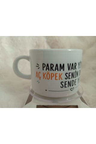Özel Tasarım Motto Fincan 4 Beyaz
