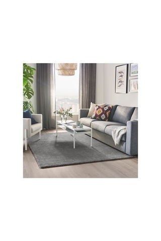 Ikea Stoense Büyük Halı, Orta Gri, 170x240 Cm, Dikdörtgen