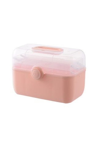 Likeable Büyük Kapasiteli Saklama Ilaç Kutusu-pembe1 1
