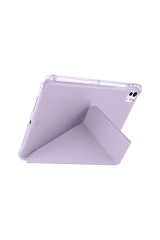 Erdo Ticaret İpad Air 13 2024 Kılıf Kalemlikli Mars Tablet Kılıfı - Lila Erdotıca