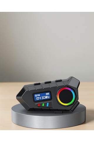 İnterkom Bluetooth Hoparlör 5.4 Suya Dayanıklı 500mah Fm Radyolu