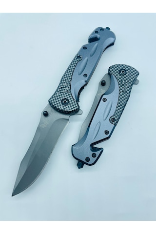 Benchmade Marka Metal Kamp Bıçak 21cm //da31 Gri - Siyah