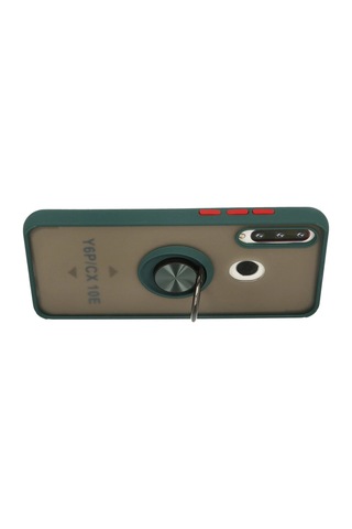 Newface Huawei Y6p Kılıf Montreal Yüzüklü Silikon Kapak Semeglbl - 23 - Yeşil