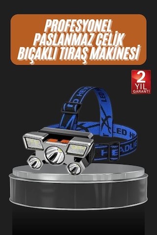 Mey İthalat El Feneri Süper Kafa Lambası 4 Modlu 5 Led Kafa Feneri Diğer