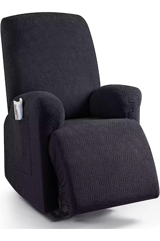 Suofeng Esnek Tabanlı Kaymazsız Koltuk Örtüsü - Hızlı Kurulum, Makine Yıkama Uygun, Ev Mobilyanızı Yenileyin Siyah