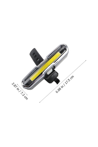 6017-mavi Kırmızı Çakarlı Usb Şarjlı Bisiklet Stop Lambası