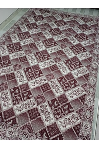 Savan Dokuma Halı Örtüsü 6m² 200 300cm Kale Bordo1 Bordo