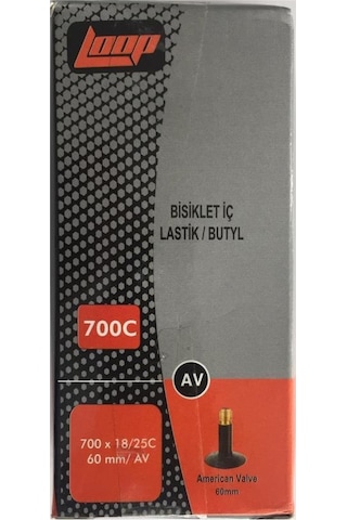 Loop İç Lastik - 700 x 18/25c Av60 Yol. Yarış. Şehir Bisikleti