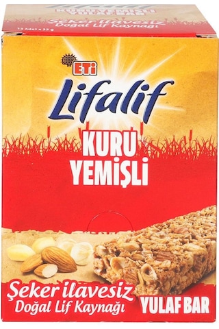 Eti Lifalif Kuruyemişli Müsli Bar 16 x 35 G