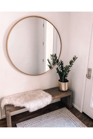 Ersan Dizayn Metal Çerçeve Dekoratif Yuvarlak Ayna