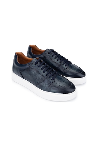Tamer Tanca Erkek Hakiki Deri Lacivert Sneakers & Spor Ayakkabı 1093 054 Erk Ayk Y25 Lacı Alk Lacivert
