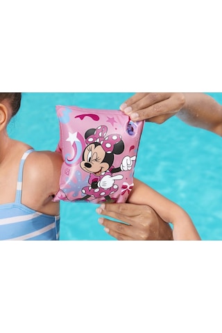 Minnie Mouse Figürlü Deniz Havuz Çocuk Yüzücü Kolluk - 3 - 6 Yaş Arası - 25 Cm Çok Renkli