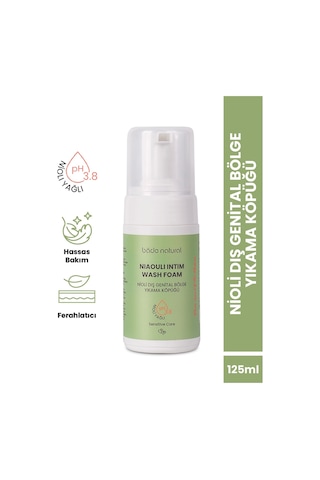 Nioli Yağlı Dış Genital Bölge Yıkama Köpüğü Ph 3.8 %100 Doğal 125 ML