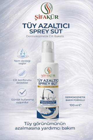 Şifakür Tüy Azaltıcı Sprey Süt 100 ML