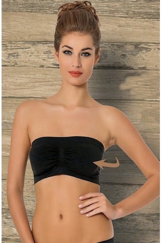 Miss Fit Pedli Büstiyer Dikişsiz Straplez Çıkarılabilir 11072