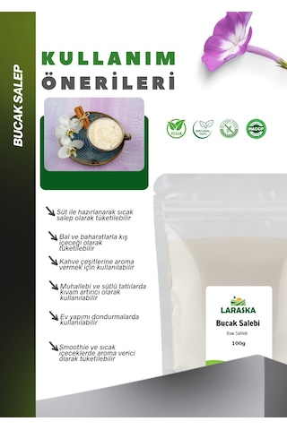 Saf Bucak Salep 100g - Raw Sahlep